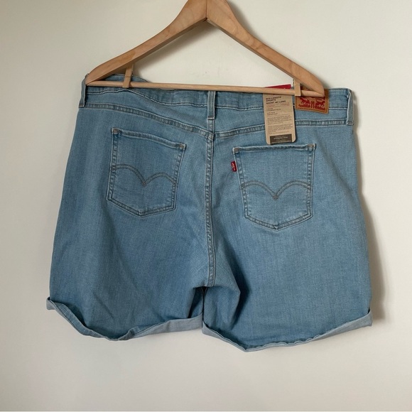 Levi's Mid Length Shorts Light Wash Size 18W NEW NWT - Picture 7 of 10